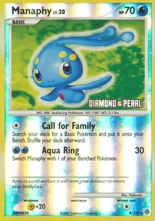 Manaphy (9/130) [Burger King Promos: 2008 Collection] Pokemon Single Pokémon  | Multizone: Comics And Games