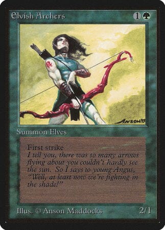 Elvish Archers [Limited Edition Beta] MTG Single Magic: The Gathering  | Multizone: Comics And Games