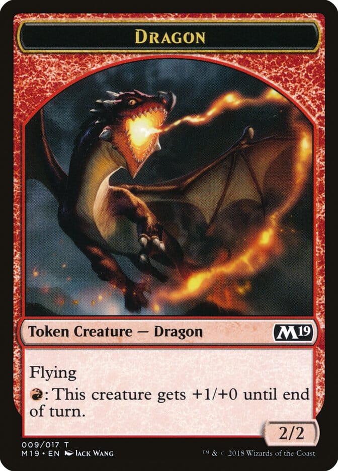 Dragon (009/017) [Core Set 2019 Tokens] MTG Single Magic: The Gathering  | Multizone: Comics And Games
