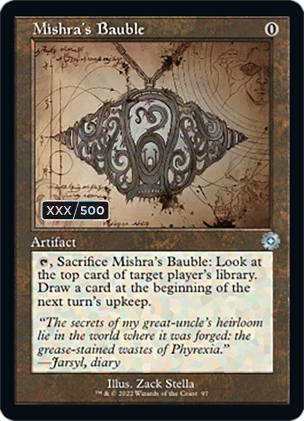 Mishra's Bauble (Retro Schematic) (Serial Numbered) [The Brothers' War Retro Artifacts] MTG Single Magic: The Gathering  | Multizone: Comics And Games