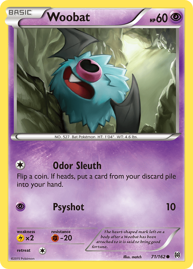 Woobat (71/162) [XY: BREAKthrough] Pokemon Single Pokémon  | Multizone: Comics And Games