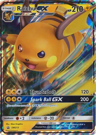 Raichu GX (SM213) (Jumbo Card) [Sun & Moon: Black Star Promos] Pokemon Single Pokémon  | Multizone: Comics And Games