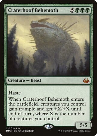 Craterhoof Behemoth [Modern Masters 2017] MTG Single Magic: The Gathering  | Multizone: Comics And Games
