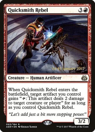 Quicksmith Rebel [Aether Revolt Promos] MTG Single Magic: The Gathering  | Multizone: Comics And Games