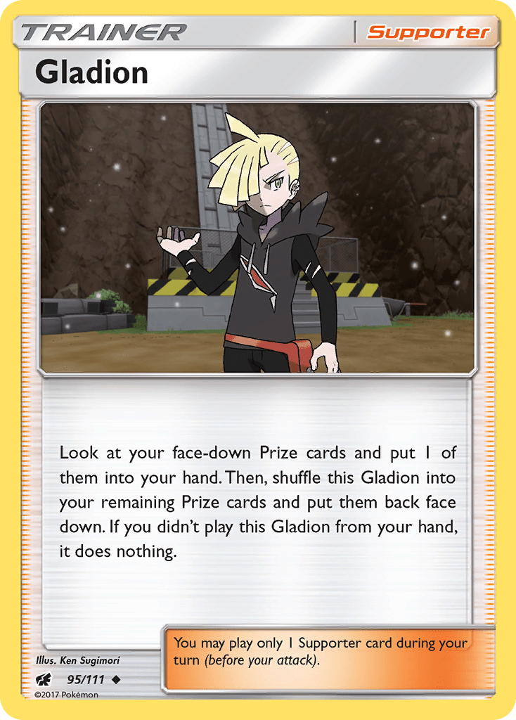 Gladion (95/111) [Sun & Moon: Crimson Invasion] Pokemon Single Pokémon  | Multizone: Comics And Games