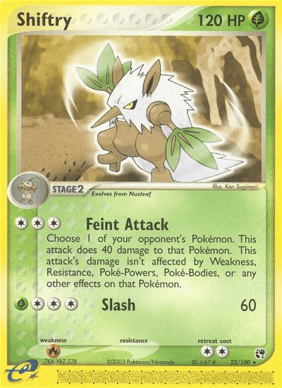 Shiftry (22/100) [EX: Sandstorm] Pokemon Single Pokémon  | Multizone: Comics And Games