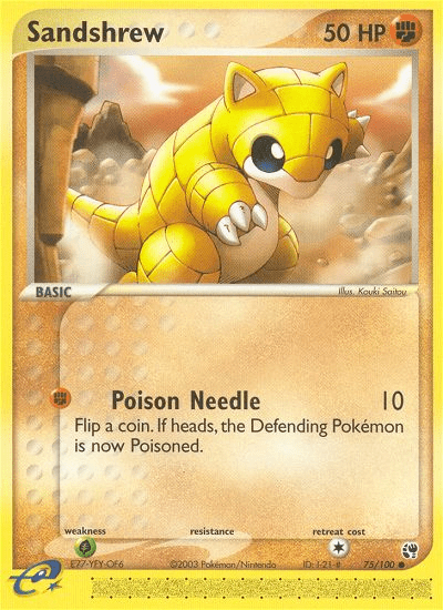 Sandshrew (75/100) [EX: Sandstorm] Pokemon Single Pokémon  | Multizone: Comics And Games