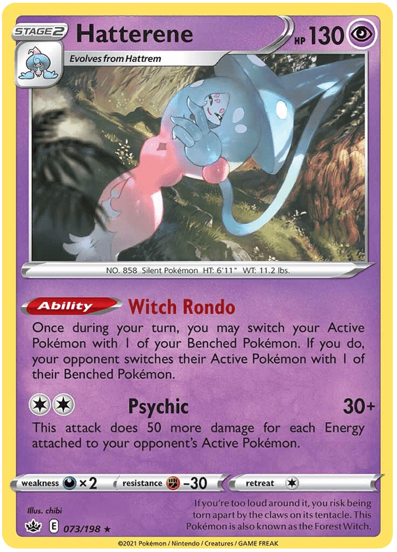Hatterene (073/198) [Sword & Shield: Chilling Reign] Pokemon Single Pokémon  | Multizone: Comics And Games