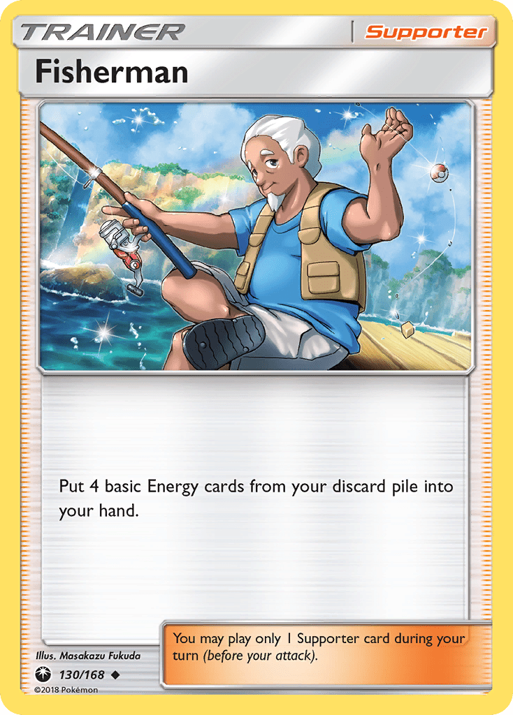 Fisherman (130/168) [Sun & Moon: Celestial Storm] Pokemon Single Pokémon  | Multizone: Comics And Games