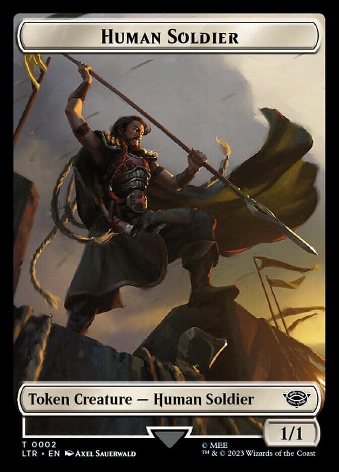 Human Soldier Token (02) [The Lord of the Rings: Tales of Middle-Earth Tokens] MTG Single Magic: The Gathering  | Multizone: Comics And Games