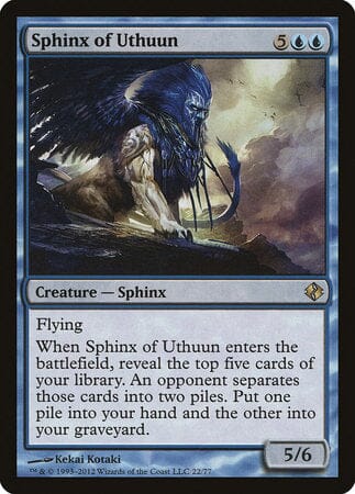 Sphinx of Uthuun [Duel Decks: Venser vs. Koth] MTG Single Magic: The Gathering  | Multizone: Comics And Games