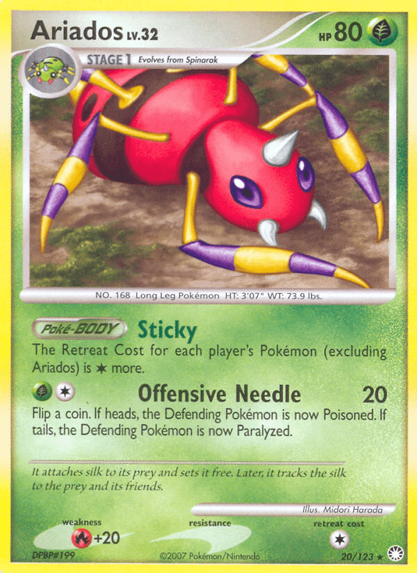 Ariados (20/123) [Diamond & Pearl: Mysterious Treasures] Pokemon Single Pokémon  | Multizone: Comics And Games