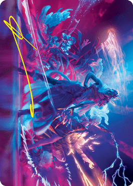 Prismari Command Art Card (Gold-Stamped Signature) [Strixhaven: School of Mages Art Series] MTG Single Magic: The Gathering  | Multizone: Comics And Games