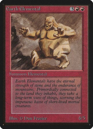 Earth Elemental [Limited Edition Beta] MTG Single Magic: The Gathering  | Multizone: Comics And Games