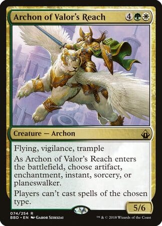 Archon of Valor's Reach [Battlebond] MTG Single Magic: The Gathering  | Multizone: Comics And Games