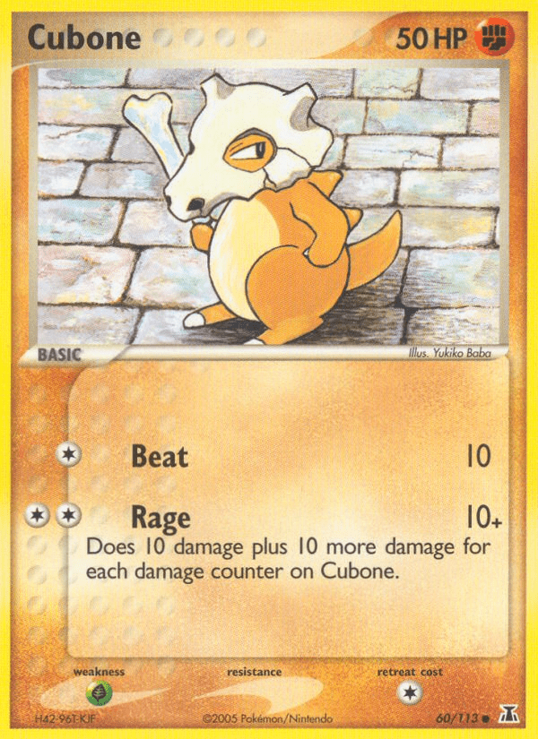 Cubone (60/113) [EX: Delta Species] Pokemon Single Pokémon  | Multizone: Comics And Games