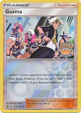Guzma (115a/147) (Regional Championship Promo) [Sun & Moon: Burning Shadows] Pokemon Single Pokémon  | Multizone: Comics And Games