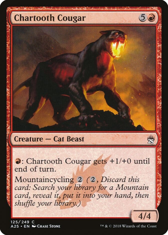 Chartooth Cougar [Masters 25] MTG Single Magic: The Gathering  | Multizone: Comics And Games