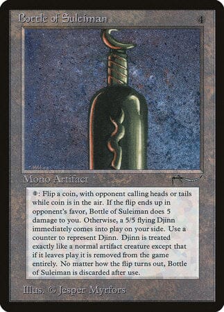 Bottle of Suleiman [Arabian Nights] MTG Single Magic: The Gathering  | Multizone: Comics And Games