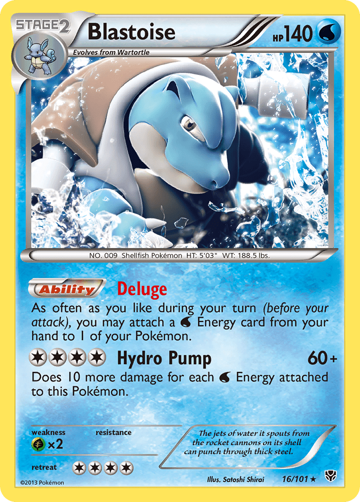 Blastoise (16/101) [Black & White: Plasma Blast] Pokemon Single Pokémon  | Multizone: Comics And Games