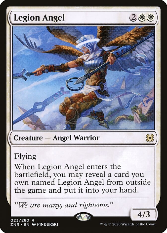 Legion Angel [Zendikar Rising] MTG Single Magic: The Gathering  | Multizone: Comics And Games