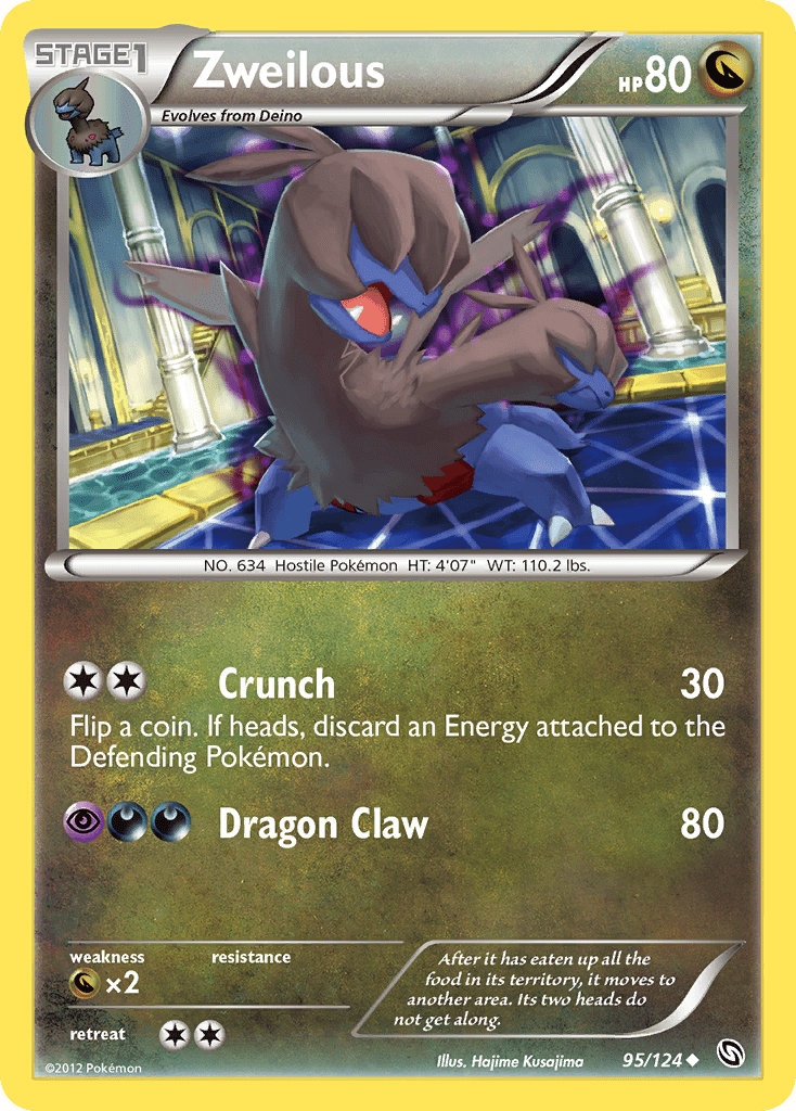 Zweilous (95/124) [Black & White: Dragons Exalted] Pokemon Single Pokémon  | Multizone: Comics And Games