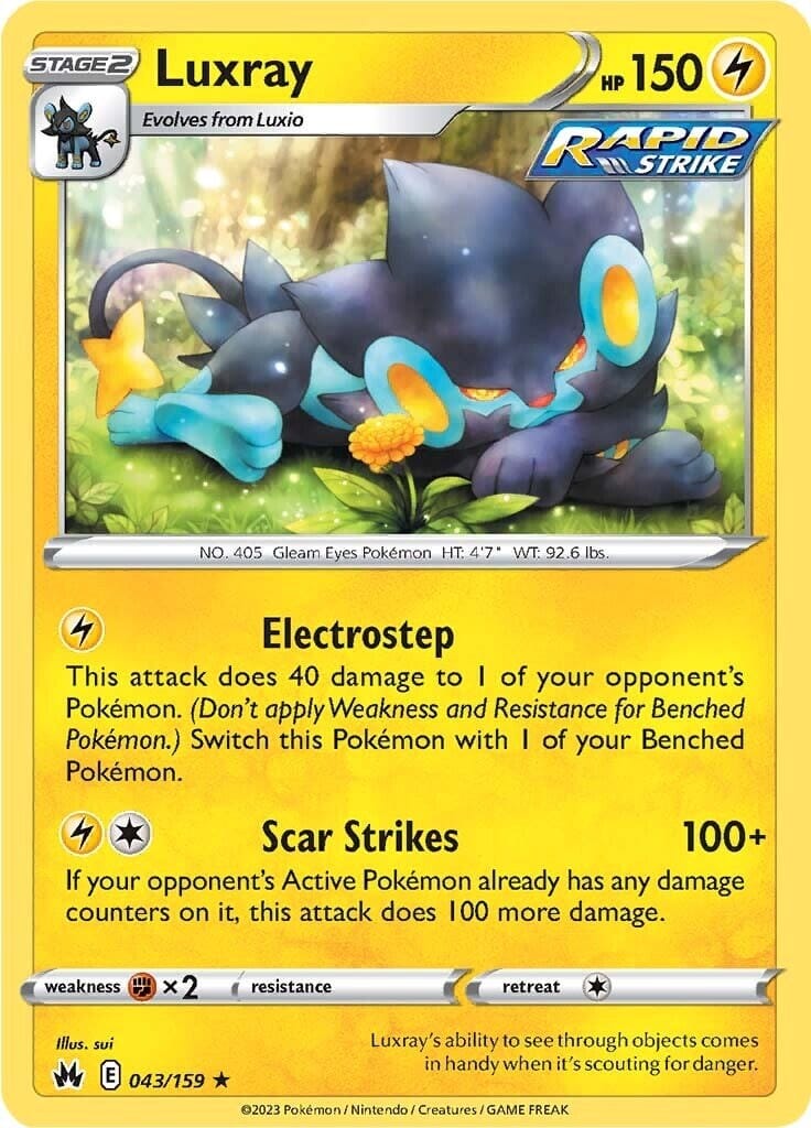 Luxray (043/159) (43) [Sword & Shield: Crown Zenith] Pokemon Single Pokémon  | Multizone: Comics And Games