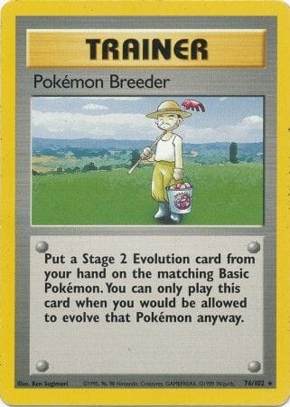 Pokemon Breeder (76/102) [Base Set Unlimited] Pokemon Single Pokémon  | Multizone: Comics And Games