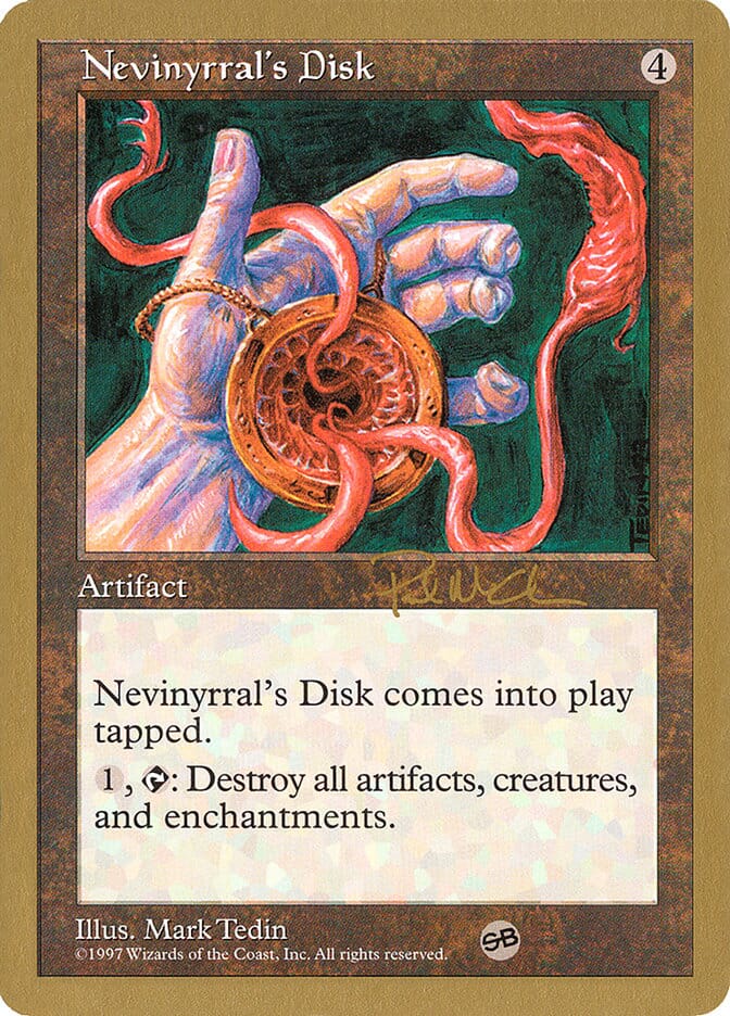 Nevinyrral's Disk (Paul McCabe) (SB) [World Championship Decks 1997] MTG Single Magic: The Gathering  | Multizone: Comics And Games