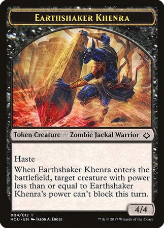 Earthshaker Khenra Token [Hour of Devastation Tokens] MTG Single Magic: The Gathering  | Multizone: Comics And Games
