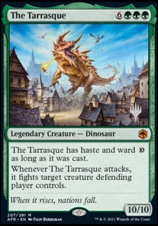 The Tarrasque (Promo Pack) [Dungeons & Dragons: Adventures in the Forgotten Realms Promos] MTG Single Magic: The Gathering  | Multizone: Comics And Games