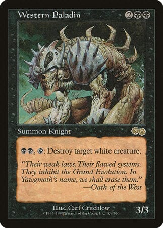 Western Paladin [Urza's Saga] MTG Single Magic: The Gathering  | Multizone: Comics And Games
