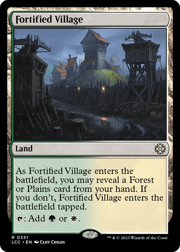 Fortified Village [The Lost Caverns of Ixalan Commander] MTG Single Magic: The Gathering  | Multizone: Comics And Games