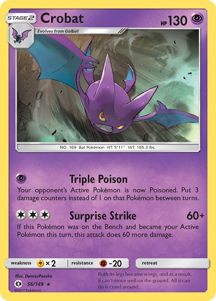 Crobat (56/149) (Cosmos Holo) (Blister Exclusive) [Sun & Moon: Base Set] Pokemon Single Pokémon  | Multizone: Comics And Games