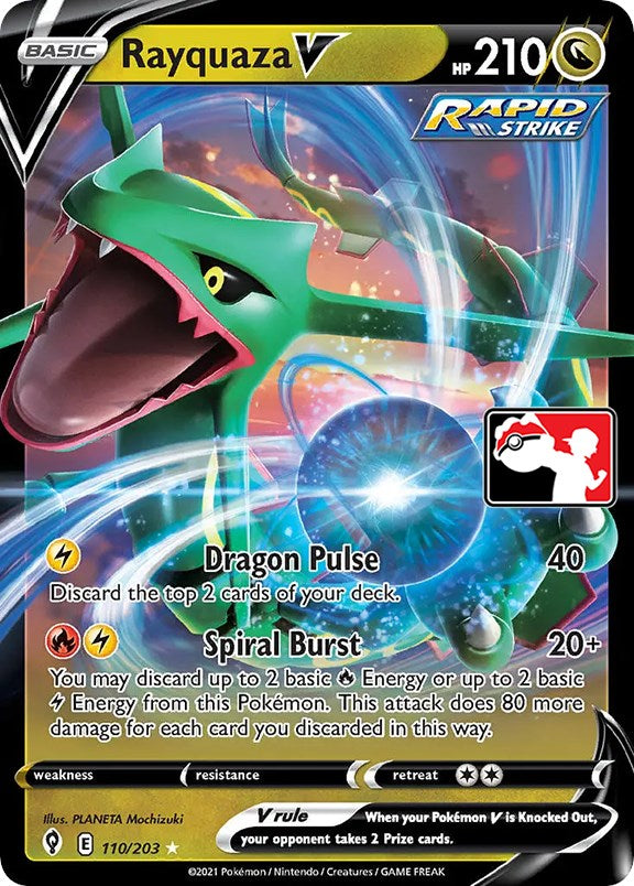 Rayquaza V (110/203) [Prize Pack Series One] | Multizone: Comics And Games