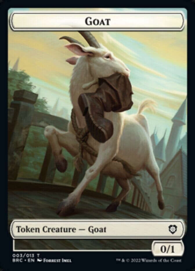 Construct (008) // Goat Double-Sided Token [The Brothers' War Commander Tokens] MTG Single Magic: The Gathering  | Multizone: Comics And Games