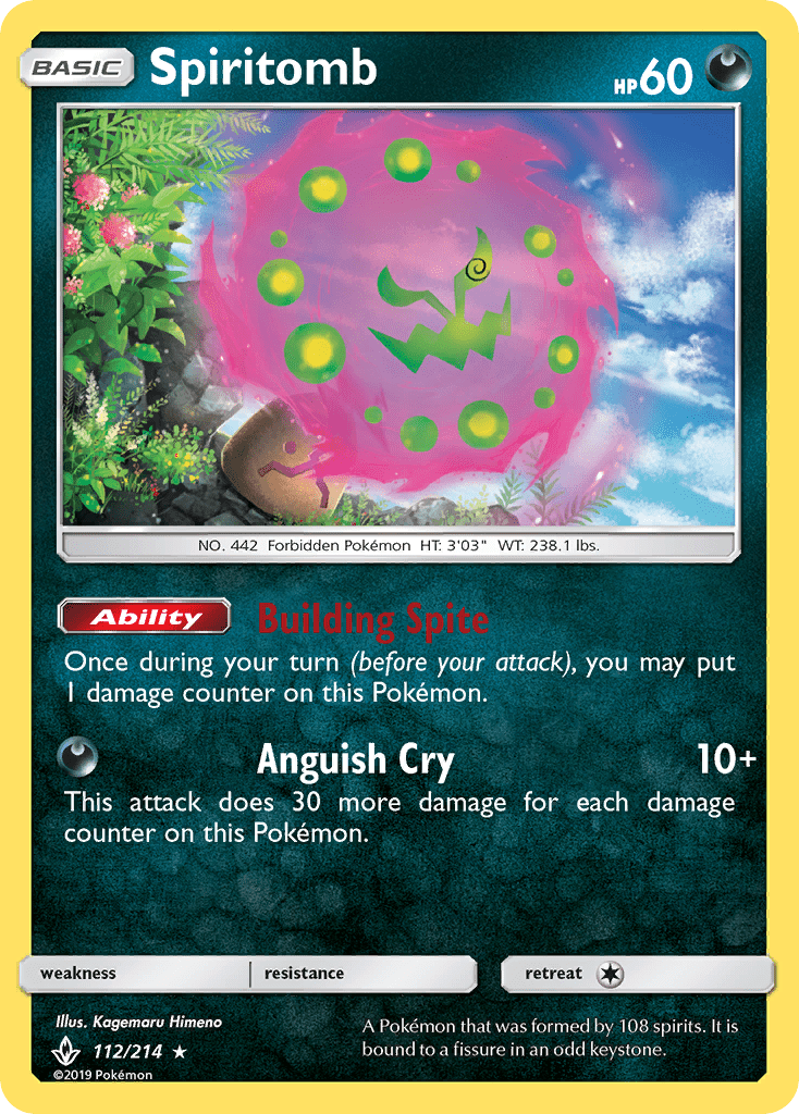 Spiritomb (112/214) [Sun & Moon: Unbroken Bonds] Pokemon Single Pokémon  | Multizone: Comics And Games