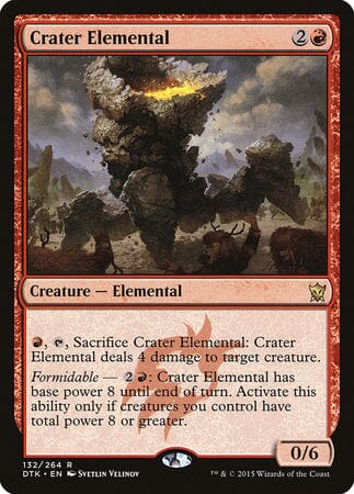 Crater Elemental [Dragons of Tarkir] MTG Single Magic: The Gathering  | Multizone: Comics And Games
