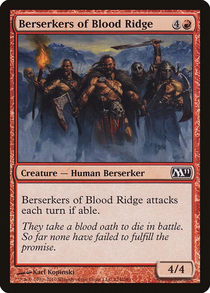 Berserkers of Blood Ridge [Magic 2011] MTG Single Magic: The Gathering  | Multizone: Comics And Games