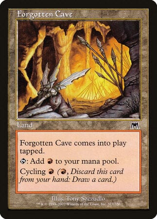 Forgotten Cave [Onslaught] MTG Single Magic: The Gathering  | Multizone: Comics And Games