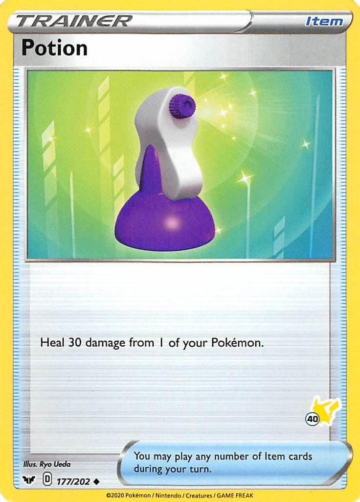 Potion (177/202) (Pikachu Stamp #40) [Battle Academy 2022] Pokemon Single Pokémon  | Multizone: Comics And Games