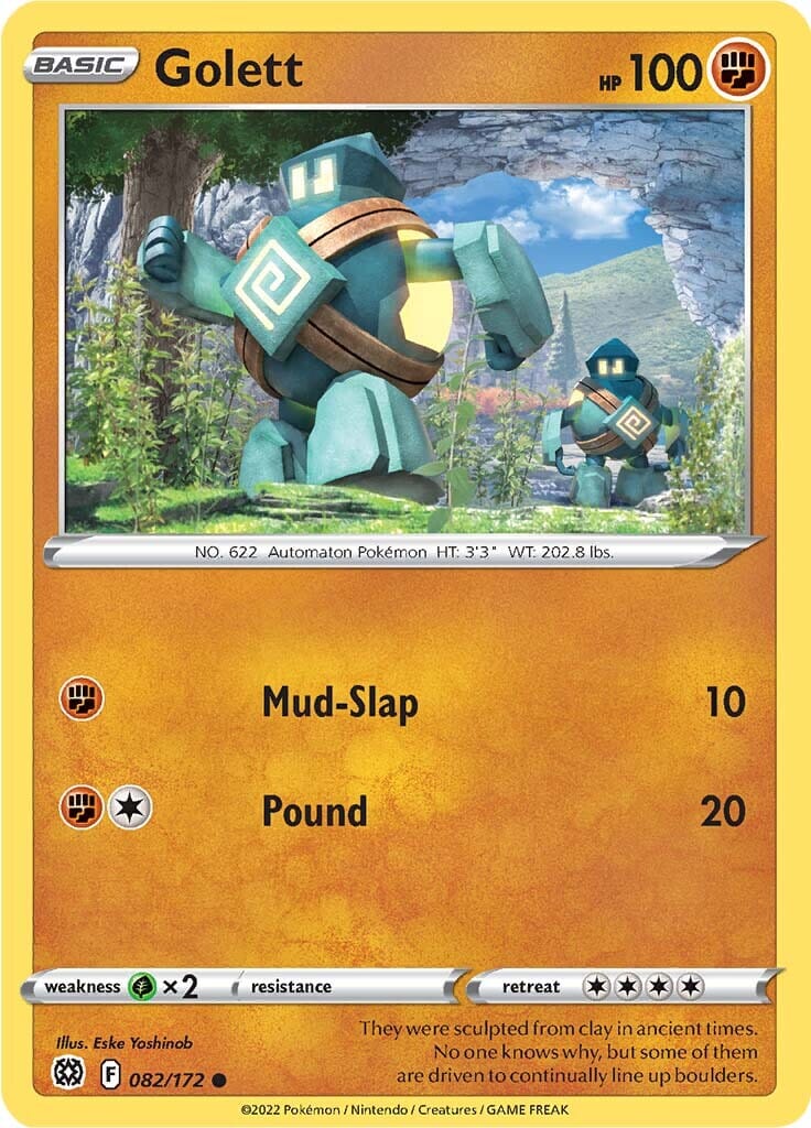 Golett (082/172) [Sword & Shield: Brilliant Stars] Pokemon Single Pokémon  | Multizone: Comics And Games