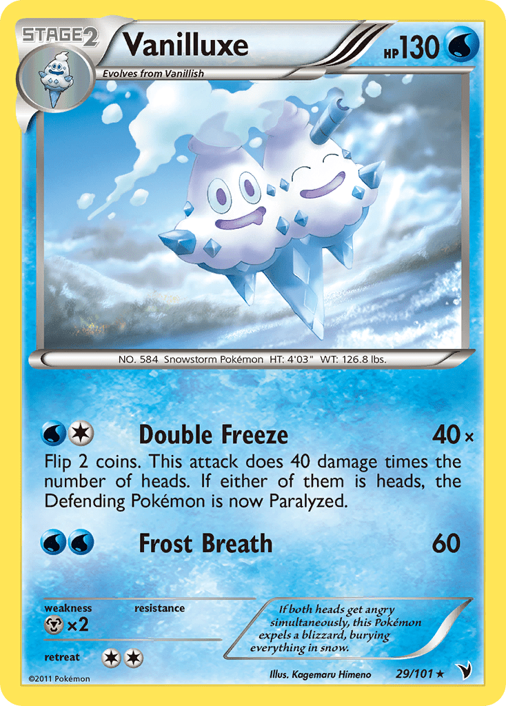 Vanilluxe (29/101) [Black & White: Noble Victories] Pokemon Single Pokémon  | Multizone: Comics And Games