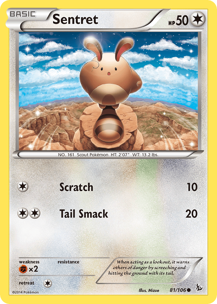 Sentret (81/106) [XY: Flashfire] Pokemon Single Pokémon  | Multizone: Comics And Games