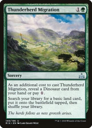 Thunderherd Migration [Rivals of Ixalan] MTG Single Magic: The Gathering  | Multizone: Comics And Games