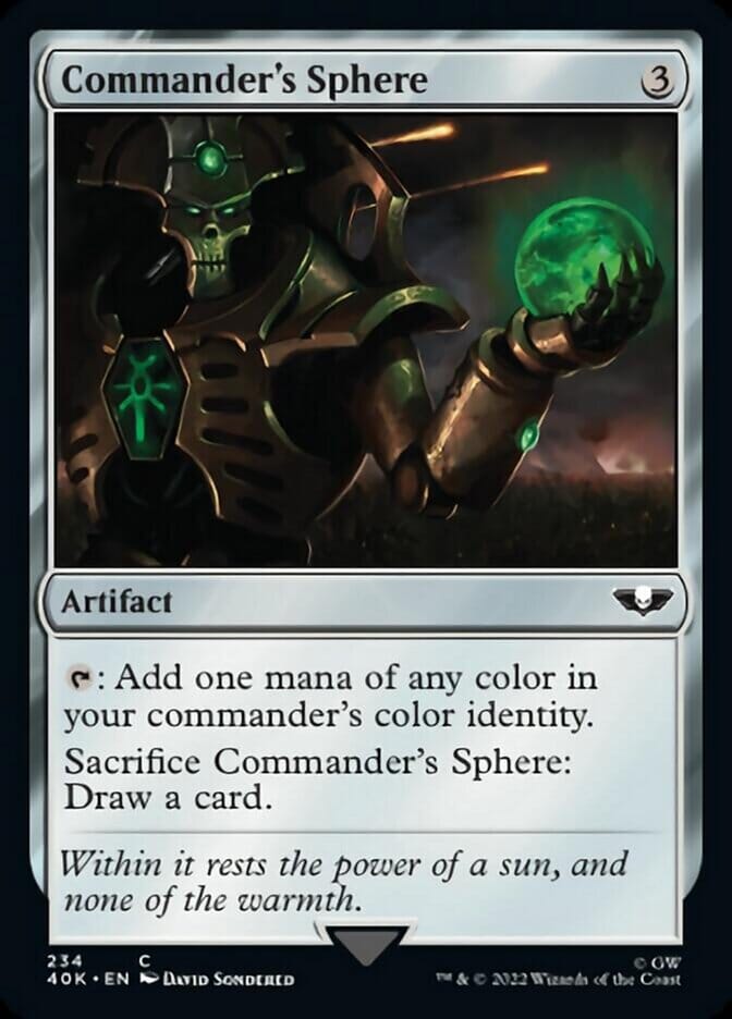 Commander's Sphere (234) (Surge Foil) [Universes Beyond: Warhammer 40,000] MTG Single Magic: The Gathering  | Multizone: Comics And Games