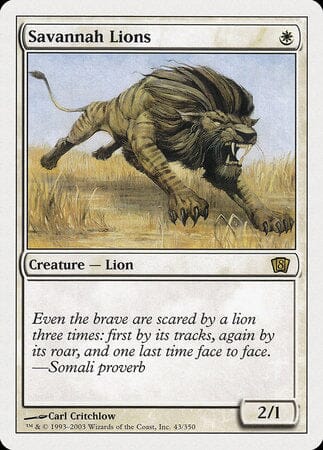 Savannah Lions [Eighth Edition] MTG Single Magic: The Gathering  | Multizone: Comics And Games