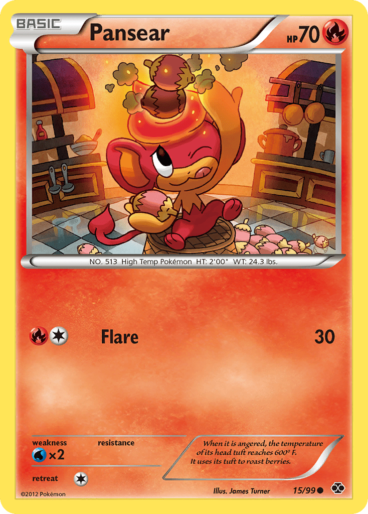 Pansear (15/99) [Black & White: Next Destinies] Pokemon Single Pokémon  | Multizone: Comics And Games