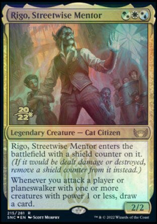 Rigo, Streetwise Mentor [Streets of New Capenna Prerelease Promos] MTG Single Magic: The Gathering  | Multizone: Comics And Games