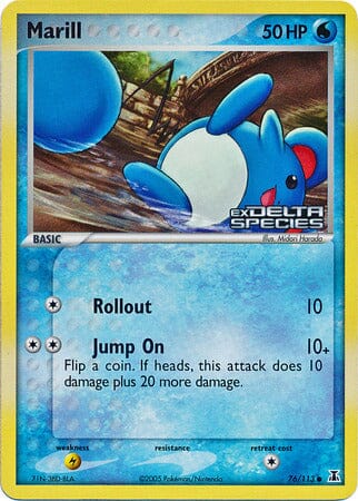 Marill (76/113) (Stamped) [EX: Delta Species] Pokemon Single Pokémon  | Multizone: Comics And Games